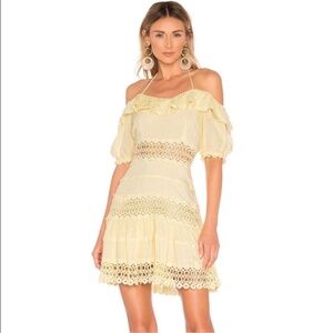 Free People Cruel Intensions Mini‎ Dress Lemon FLAW